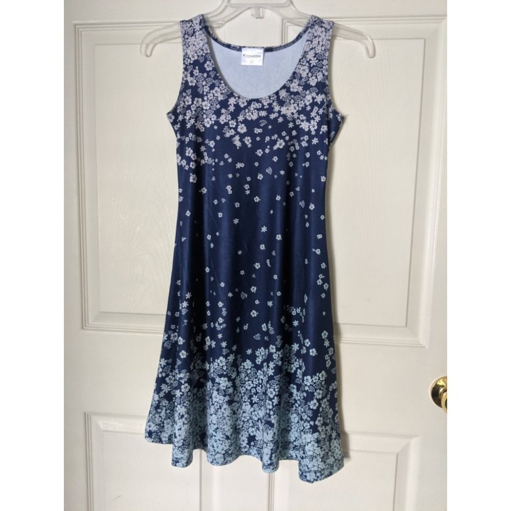 CowCow XS Navy Floral Dress